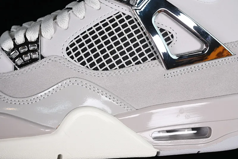 All categories Air Jordan Jordan series basketball shoes Air Jordan 4 GX foreign trade version Air Jordan 4 Retro "Frozen Moments" AJ4 Joe 4 electroplated silver AQ9129-001